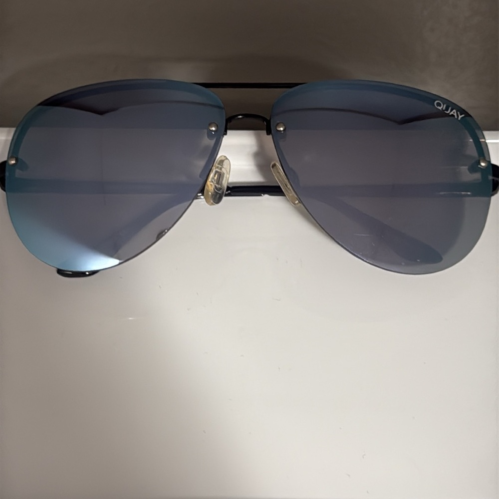 Quay Australia Muse Black and Purple Mirrored Sunglasses - Picture 10 of 10